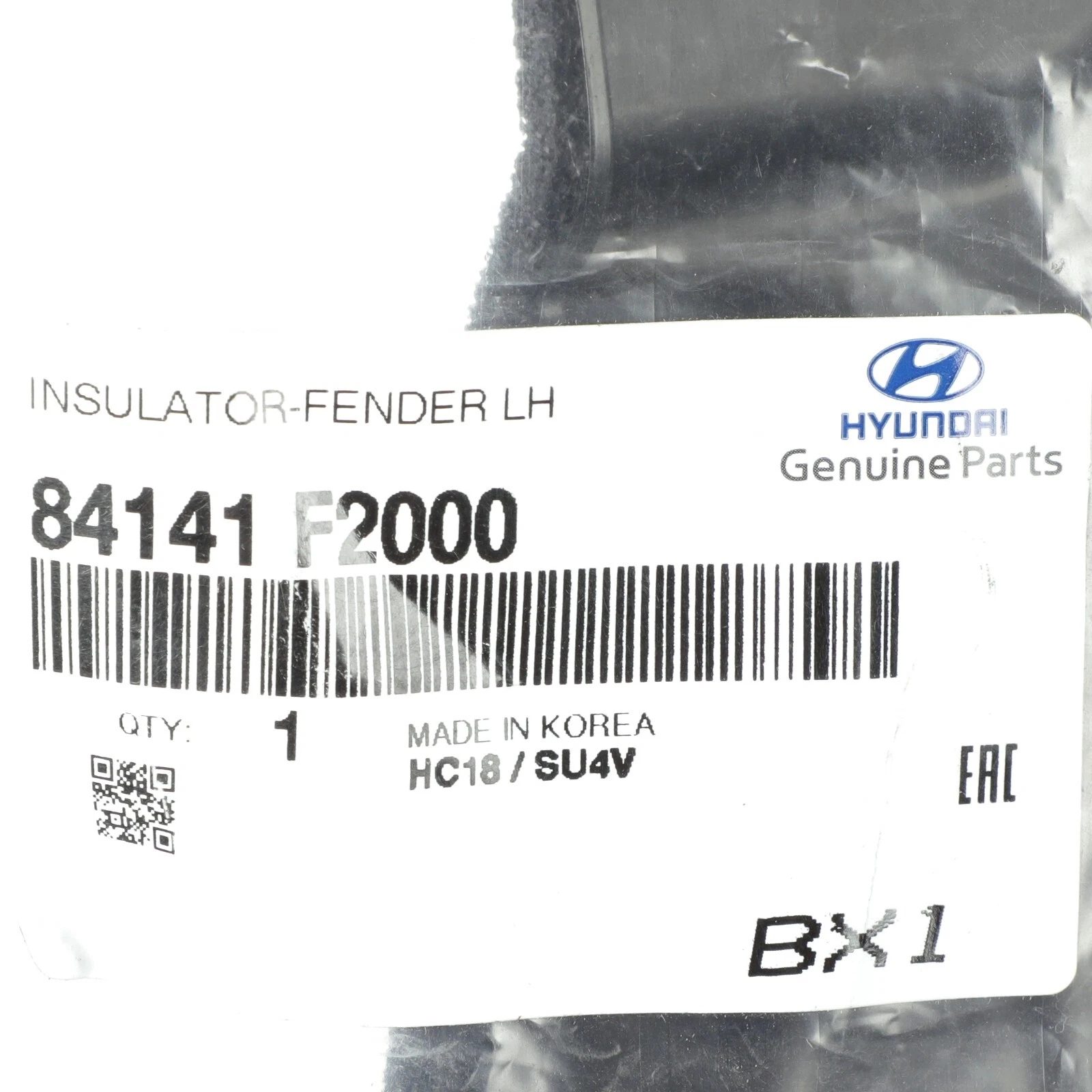 Orijinal Mobis Hyundai Elantra Sol Ön Çamurluk İçi Davlumbaz Bakaliti (OEM: 84141-F2000)